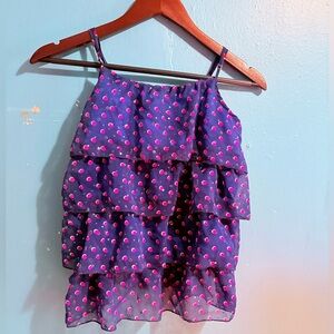 The Children's Place Navy and Pink Polka Dot‎ Skirt